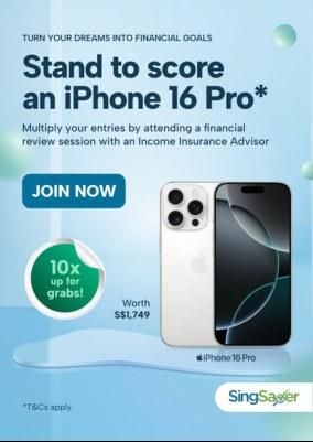 The same iPhone 16 Pro offer adapted to portrait
