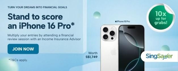 The same iPhone 16 Pro offer adapted to a banner